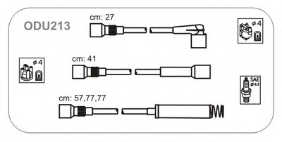 Комплект проводов зажигания Opel Vectra 1.8/2.0