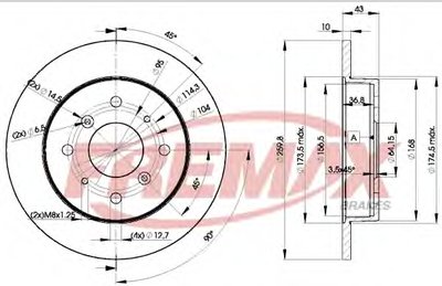 Тормозной диск Premium Carbon + FREMAX купить