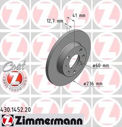 Тормозной диск COAT Z ZIMMERMANN купить