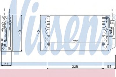 Испаритель, кондиционер NISSENS купить