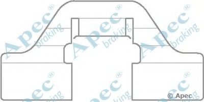 Комплектующие, тормозные колодки APEC braking купить