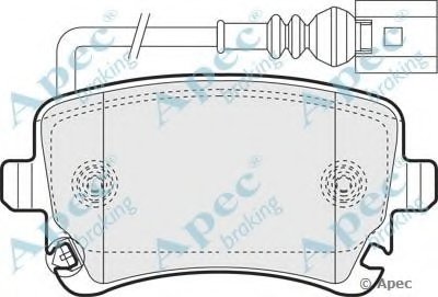 Комплект тормозных колодок, дисковый тормоз APEC braking купить