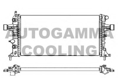 Радиатор, охлаждение двигателя AUTOGAMMA купить