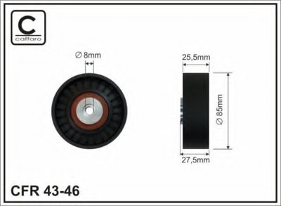 85x8x26) Ролік натяжний паска клинового VAG)