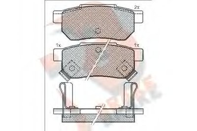 Комплект тормозных колодок, дисковый тормоз R BRAKE купить