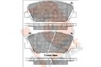 Комплект тормозных колодок, дисковый тормоз R BRAKE купить