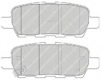 FERODO FDB1693 Колодки тормозные дисковые задние Nissan Leaf 10-