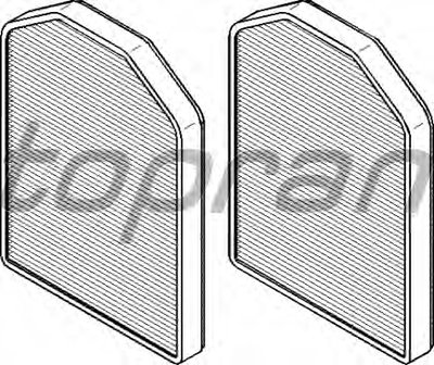 Фильтр, воздух во внутренном пространстве TOPRAN купить