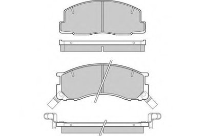 Комплект тормозных колодок, дисковый тормоз E.T.F. купить