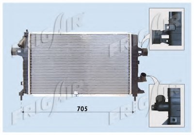 Радиатор, охлаждение двигателя FRIGAIR купить