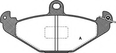 Комплект тормозных колодок, дисковый тормоз ADVANCE OPEN PARTS купить