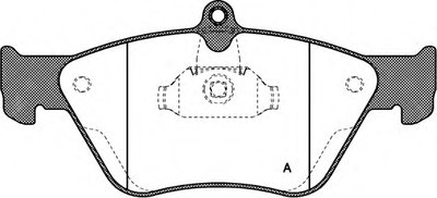 Комплект тормозных колодок, дисковый тормоз ADVANCE OPEN PARTS купить