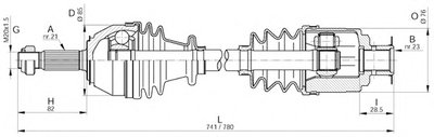 Приводной вал SPIN OPEN PARTS купить