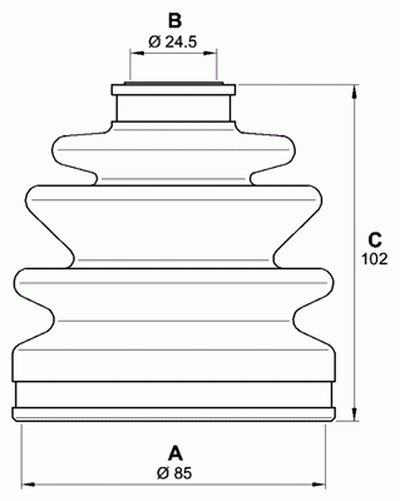 Комплект пылника, приводной вал SPIN OPEN PARTS купить