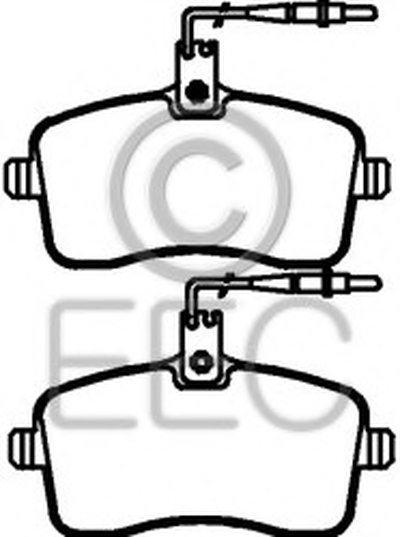 Комплект тормозных колодок, дисковый тормоз EEC купить