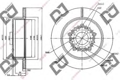 Тормозной диск DJ PARTS купить