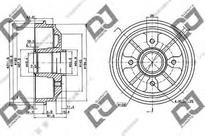 Тормозной барабан DJ PARTS купить