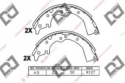 Комплект тормозных колодок DJ PARTS купить