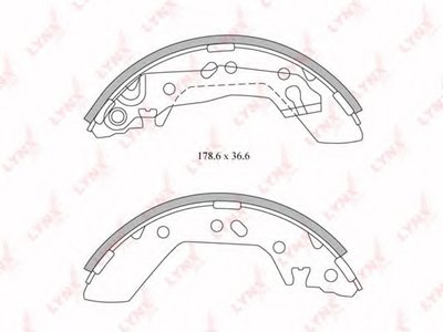 Комплект тормозных колодок LYNXauto купить