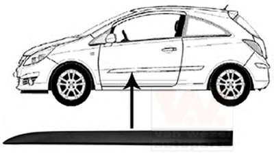 Облицовка / защитная накладка, дверь VAN WEZEL купить