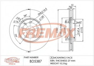 Тормозной диск Premium Black Carbon + FREMAX купить