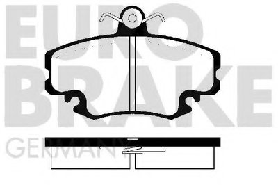 Комплект тормозных колодок, дисковый тормоз EUROBRAKE купить