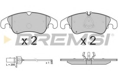 Тормозные колодки перед. Audi A4/A5/A6/A7/Q7 08- (Lucas)