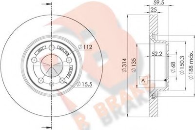 Тормозной диск R BRAKE купить