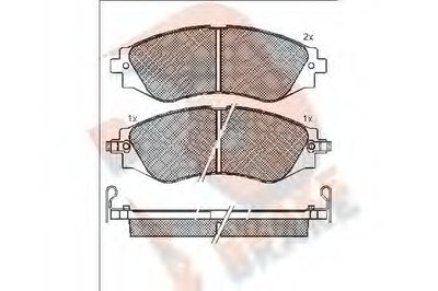 Комплект тормозных колодок, дисковый тормоз R BRAKE купить