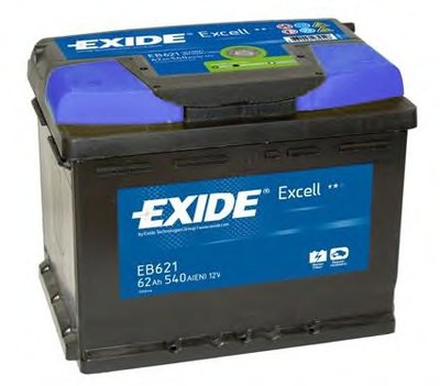 Аккумулятор   62Ah-12v Exide EXCELL(242х175х190),L,EN540