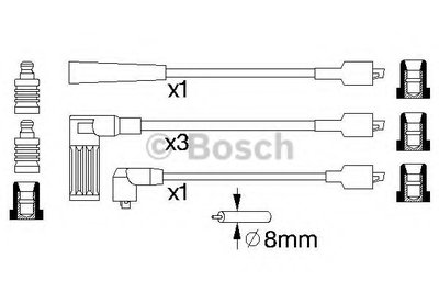 Комплект проводов зажигания BOSCH купить