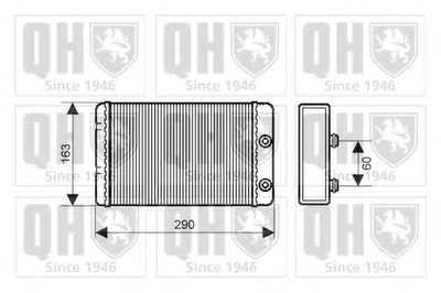 Теплообменник, отопление салона QUINTON HAZELL купить