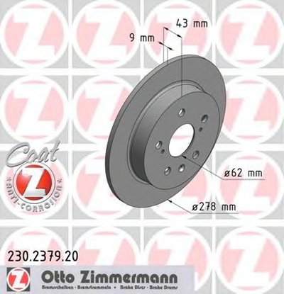 Тормозной диск COAT Z ZIMMERMANN купить