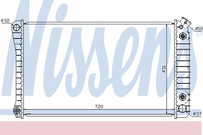 Радиатор, охлаждение двигателя NISSENS купить