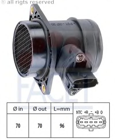 Расходомер воздуха (5 конт.) FIAT MAREA/MULTIPLA/LADA 1.3-2.