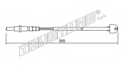Сигнализатор, износ тормозных колодок TRUSTING купить
