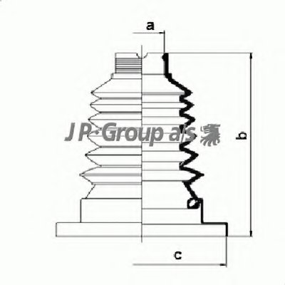 Комплект пылника, приводной вал QH JP GROUP купить