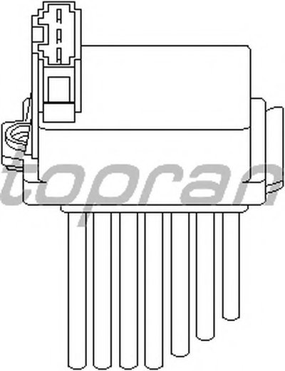 Регулятор, вентилятор салона TOPRAN купить