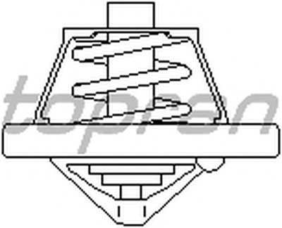 Термостат, охлаждающая жидкость TOPRAN купить