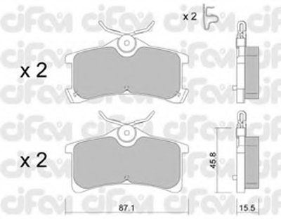 Комплект тормозных колодок, дисковый тормоз CIFAM купить