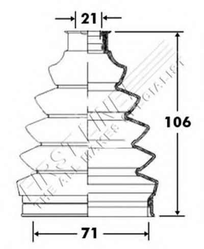 Пыльник, приводной вал FIRST LINE купить