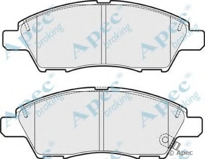 Комплект тормозных колодок, дисковый тормоз APEC braking купить