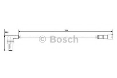 Датчик, частота вращения колеса BOSCH купить