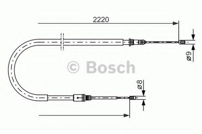 Трос, стояночная тормозная система BOSCH купить