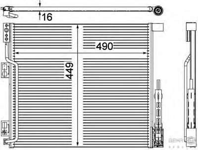 Конденсатор, кондиционер BEHR HELLA SERVICE купить