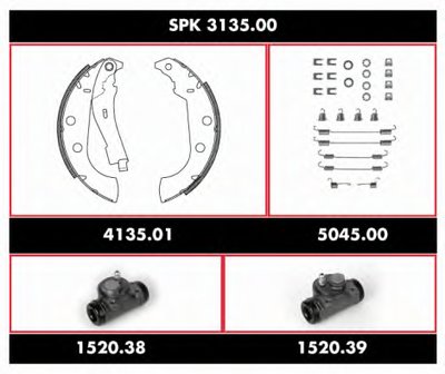 Комплект тормозов, барабанный тормозной механизм Super Precision Kit REMSA купить