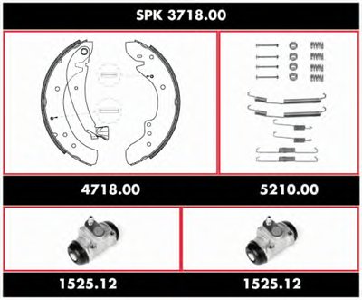 Комплект тормозов, барабанный тормозной механизм Super Precision Kit REMSA купить