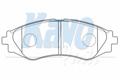 Комплект тормозных колодок, дисковый тормоз MK KASHIYAMA KAVO PARTS купить