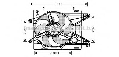 Вентилятор, охлаждение двигателя AVA QUALITY COOLING купить