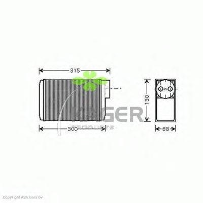 Теплообменник, отопление салона KAGER купить